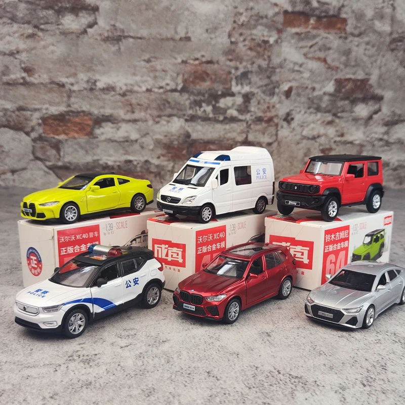 1:43 BMW M4 X5 BMW X7 AUDI RS7 Suzuki Jimny Volvo XC40 SUV Mercedes-Benz Sprinter KIA K7 Alloy Toy Car For Kid Gifts Collection