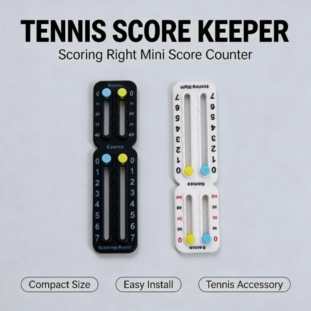 1PC Portable Tennis Scoreboard MiniatureTennis Score Keeper Scoring Right Easy-to-Install Scoreboard Sport Tennis Accessories
