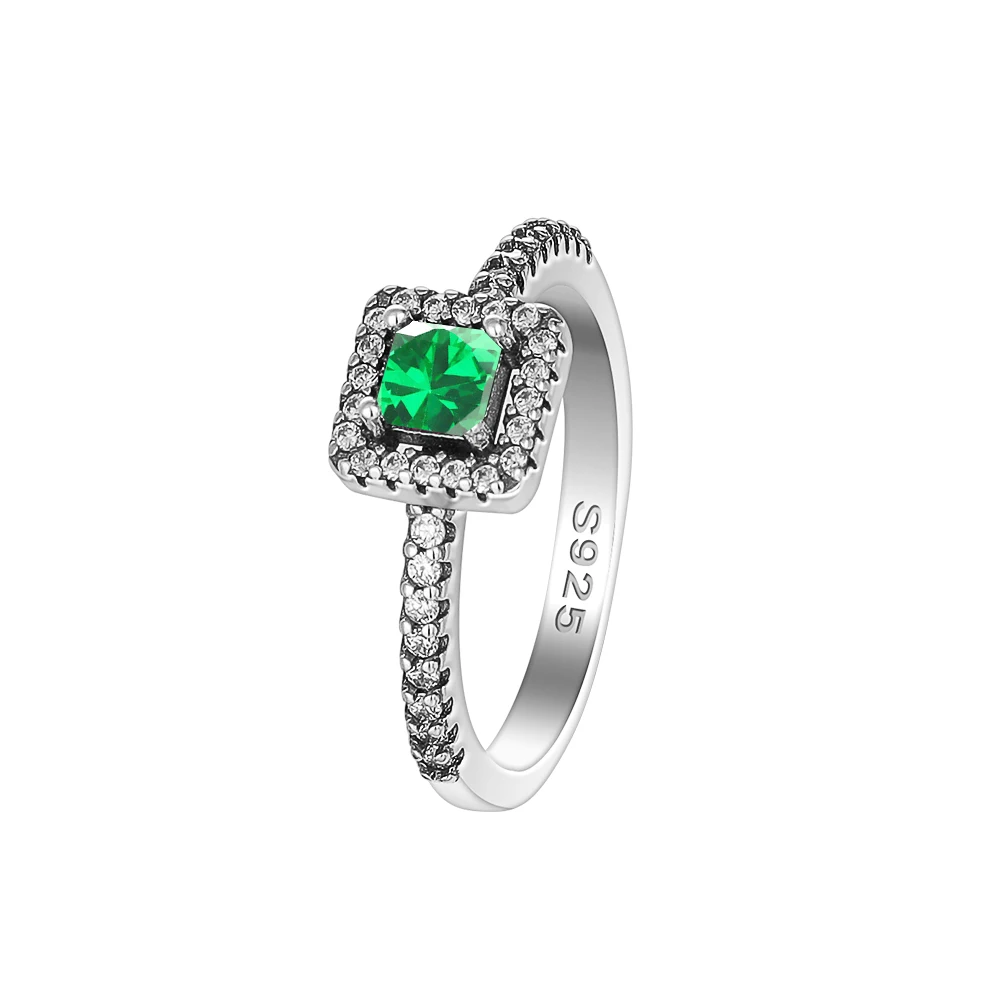 Women's Pink, Blue & Green Cube Ring, Holiday Gift