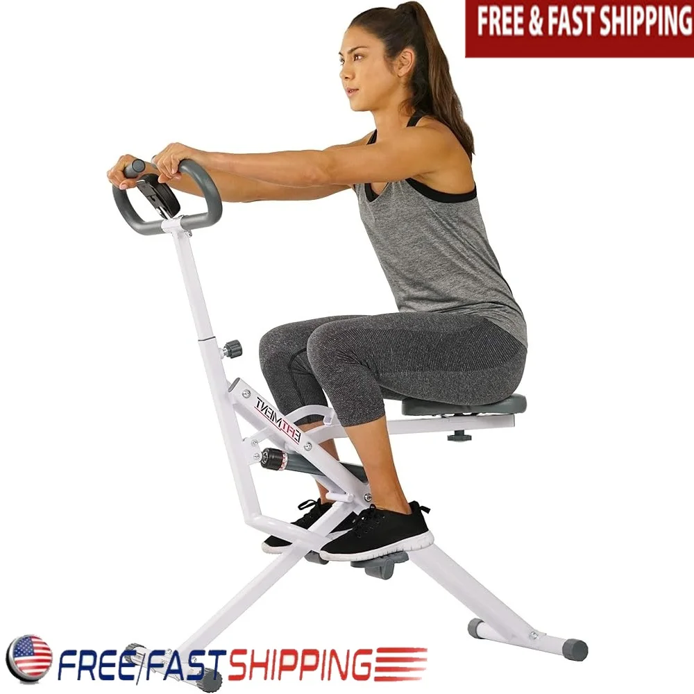 

Hydraulic Resistance Squat Assist Machine Total Body Exercise Trainer Rowing Machine Adjustable Stability Performance Display