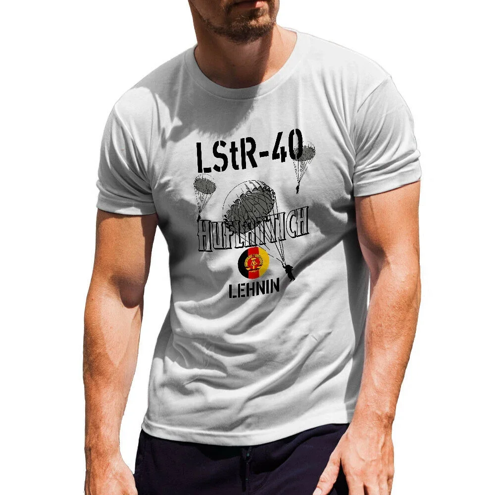 Summer Cotton Short Sleeve O-Neck Mens T Shirt New S-5XL Luftsturmregiment 40 Lenhin DDR KSK Parachutists Willi Sanger T-Shirt.