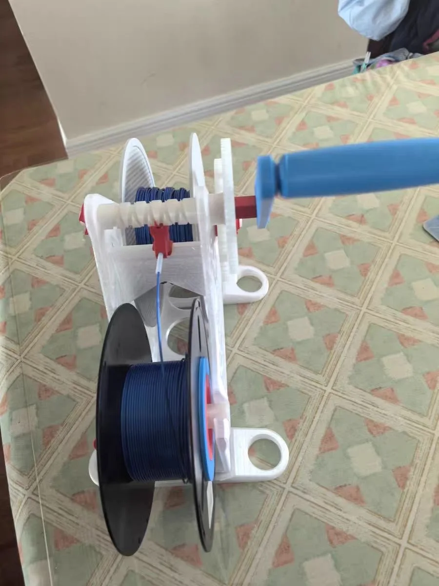 3D Printer Filament Respooler Hand Cranked 1kg Filament Rewinder Detachable Modular Design 3D Printer Spool Rewinder
