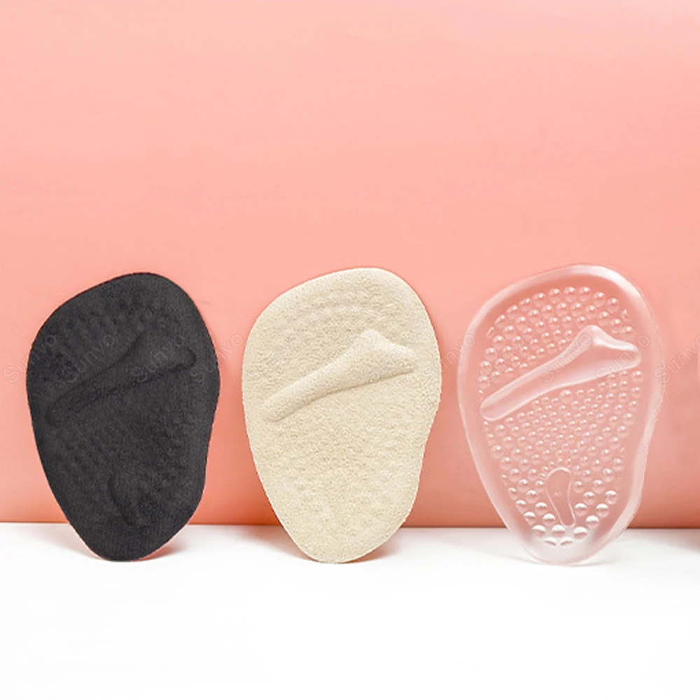 Forefoot Insert Pain Relief Half Size Shoe Pad for High Heels Women Slippers Sandals Anti-Slip Silicone Gel Insoles for Shoes