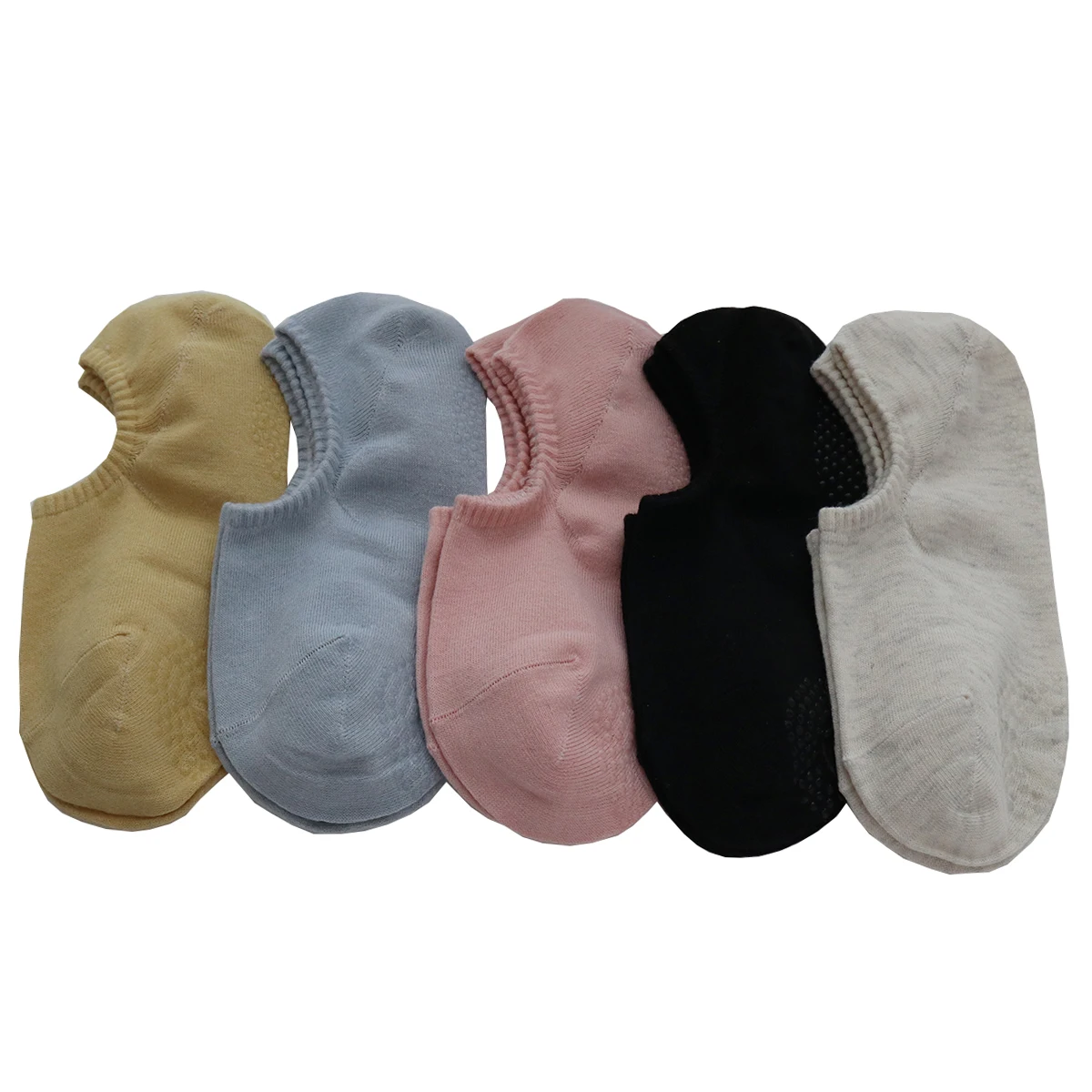 

5 Pais/Lot Short Socks Women Aesthetic Solid Color Sweet Sport Boat Ankle Socks Breathable Silicone Anti Slip Chaussette Femme