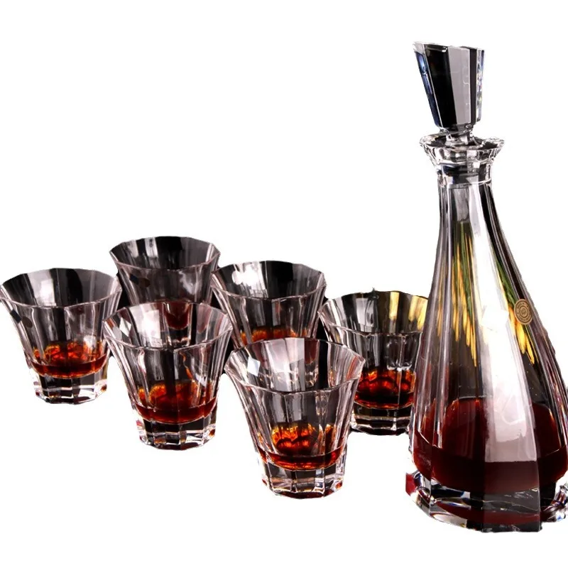 

Crystal glass whiskey cup glass bottle wine bottle wine set
