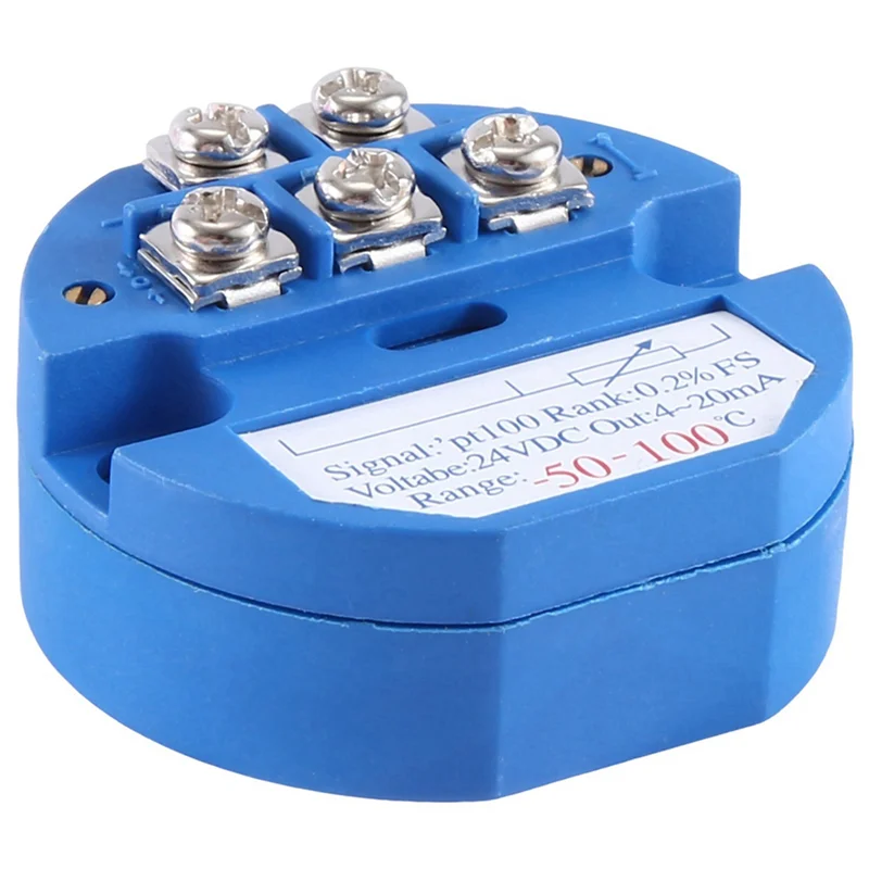 6X RTD PT100 وحدة إرسال درجة الحرارة المقاومة الحرارية-50-100 ° مخرج C DC24V 4-20MA-[Qahk]