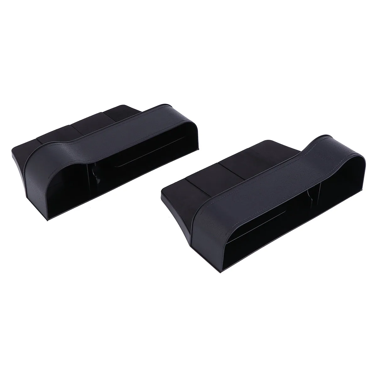 

2pcs Seat Storage Box Organizer ABS Material Gap Filler Holder Easy Clean Tidy Car Interior Accessories Plastic Car Seat Case