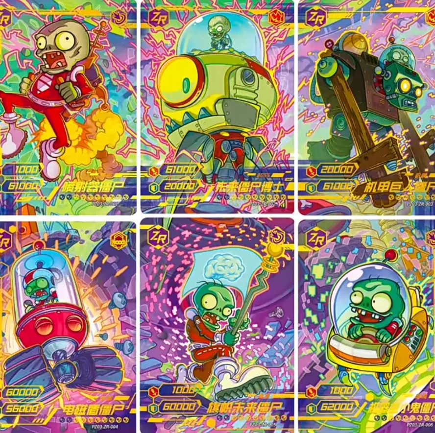 Kayou Plants Vs Zombies Trading Cards Series 3 Hyper Space Adventure Gp Cards Collectible Card Album Hobby Collection Toy