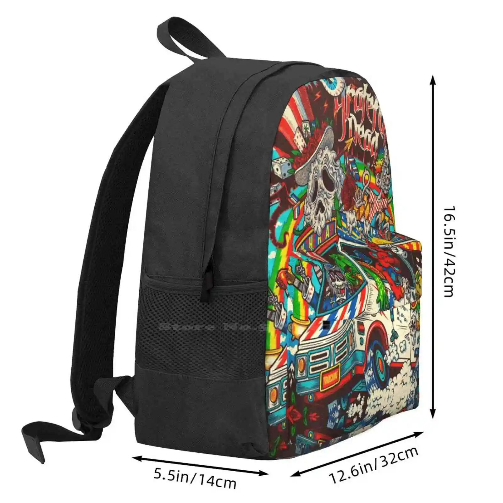 Ghost Travel Large Capacity School Backpack Laptop Bags Grateful Dead Grateful Dead Grateful Dead Grateful Dead Grateful Dead