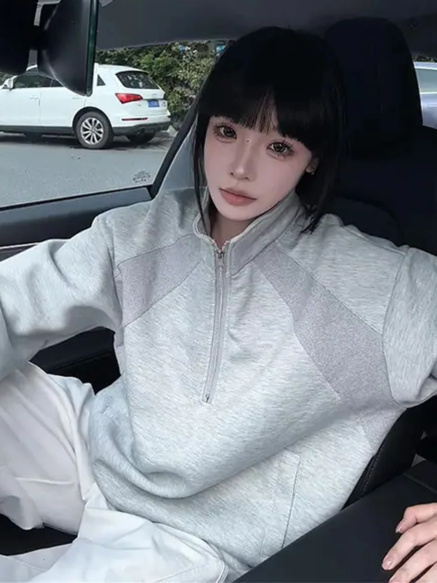 

Мужская толстовка на молнии в американском ретро-стиле, спортивная куртка с пэчворком, плотная повседневная верхняя одежда Cleanfit