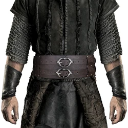 Espartilho amplo medieval para homens e mulheres, cavaleiro viking, guerreiro, fivela na cintura, steampunk, pirata medieval, cosplay larp, adereços