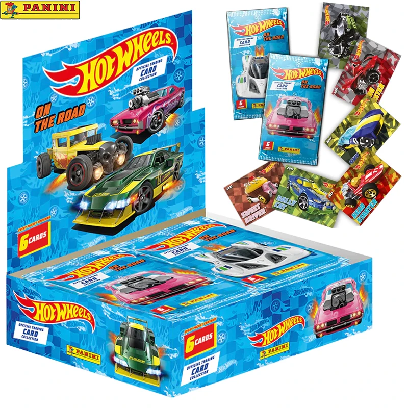 

2025 New Panini Hot Wheels on The Road Trading Collection Cards 1 Limited Edition Card Child Toy Booster Box in Stock