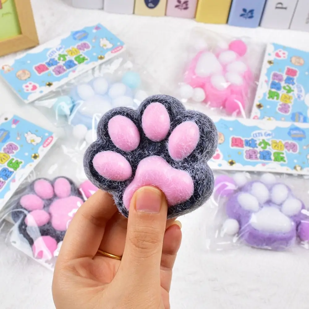 Super ขนาดใหญ่ตุ๊กตา Cat PAW Squeeze ของเล่นนวดซิลิโคนการ์ตูน Fidget ของเล่น 3D ช้า Rebound Cat PAW Pinch ของเล่นเด็กตุ๊กตา Tricky