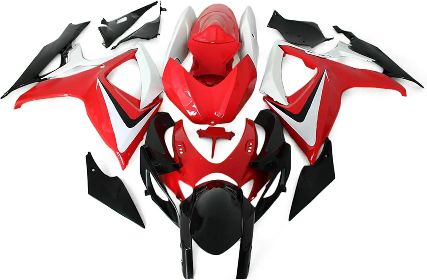 

Комплект обтекателя Injection, красный, белый, черный, подходит для Suzuki GSXR600 GSXR750 2006 2007 K6 GSX-R600 GSX-R750 06 07, кузов из АБС-пластика M