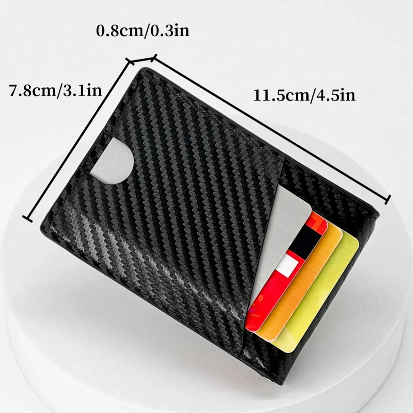 Ультратонкий зажим для денег из углеродного волокна, модный и простой держатель для карт, удобный для пригородных поездок, портативный мини-многофункциональный кошелек для карт
