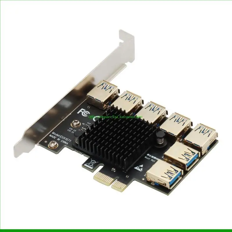 

U55C PCIE Riser 1x to 16x Graphic Extension for GPU Mining Powered Riser Adapter Card