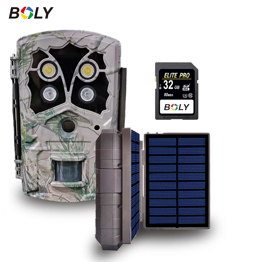 

Boly LY590-D4K Outdoor Trail Camera 4K 45MP Waterproof IP68 0.7s Trigger Time 100ft Night Vision Wild Camera 940nm No-Glow IR