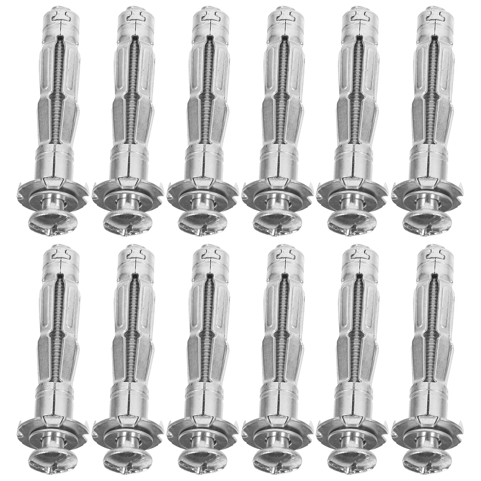 

30 Pcs Aluminum Steel Drywall Bolts Masonry Nuts Sheetrock Galvanized Jack with Screws