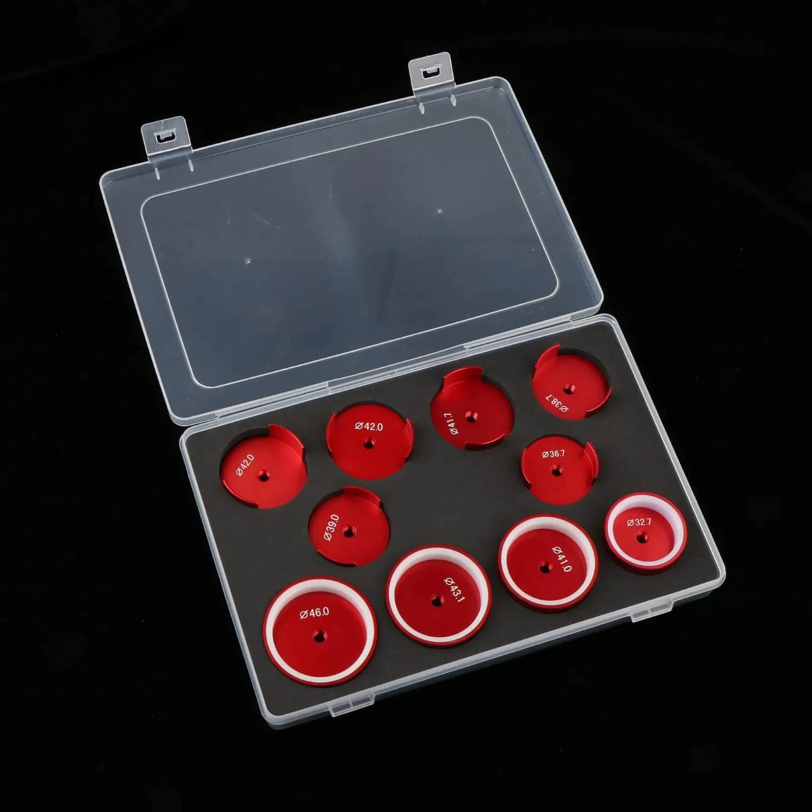 Watch Bezel Opening Tool Kit Diameter Markings Grip Tabs Glossy Metal Spring Bar Tool Set Watch Case Opener