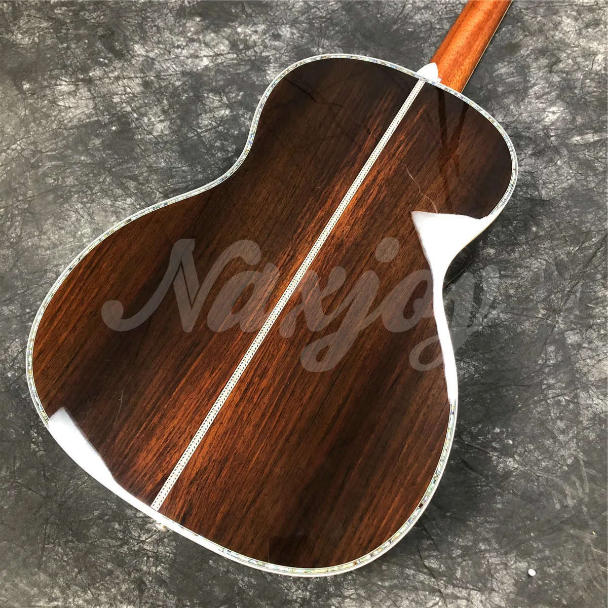 39 Inches ooo Type Solid Cedar Top Acoustic Guitar Abalone Inlays Rosewood Body Ebony Fingboard Guitar