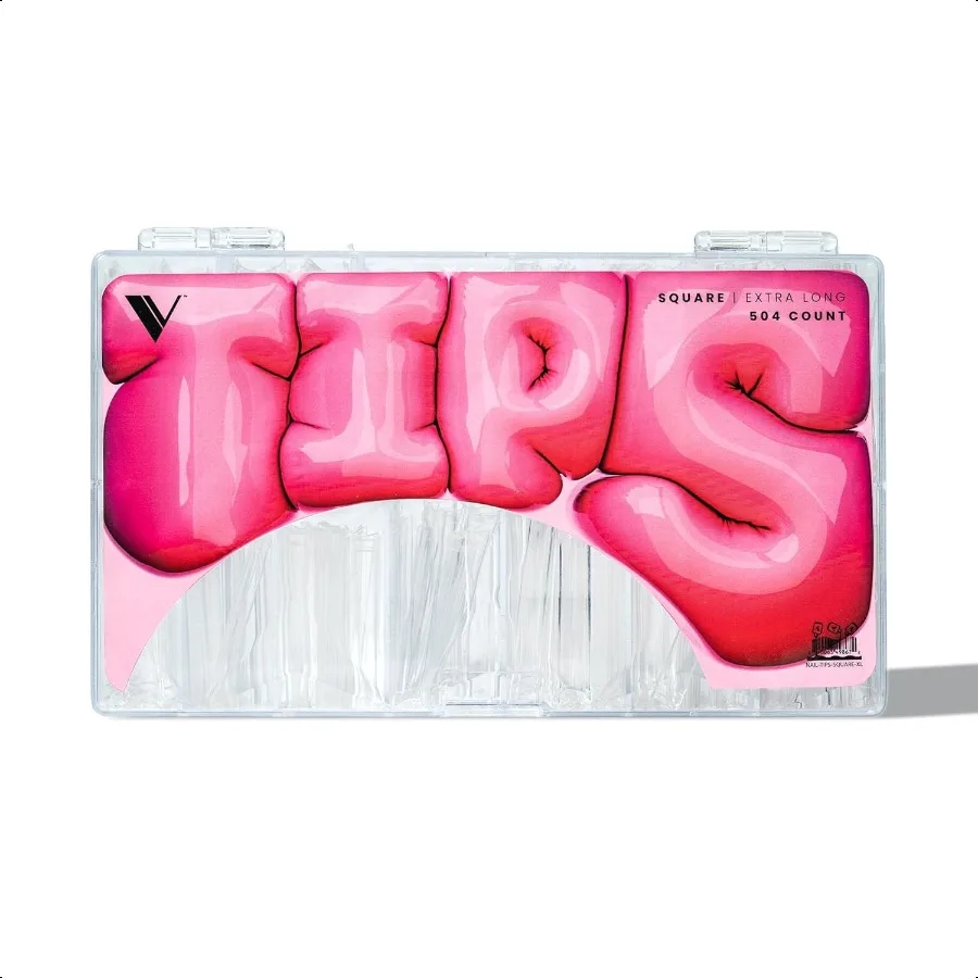 Square Nail Tips Square Extra Long Acrylic Nail and Gel Tips Curved Extension Profional Long Flexible Fake Nails with the Perfe