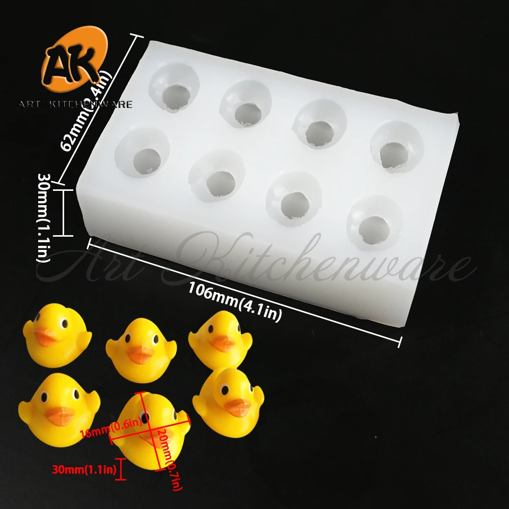 Animals Duck, Lion Silicone Mold Fondant Chocolate Cake Mould Pastry Soap Moulds Cake Decorating Tools Kitchen Baking Accessory