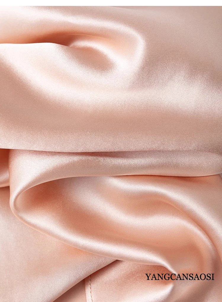 2025 المرأة ربيع جديد 20 مللي متر صغيرة الوزن الثقيل 100% حرير التوت الطبيعي عادي الساتان قطري قطع بلون مثير حزام داخلي #4