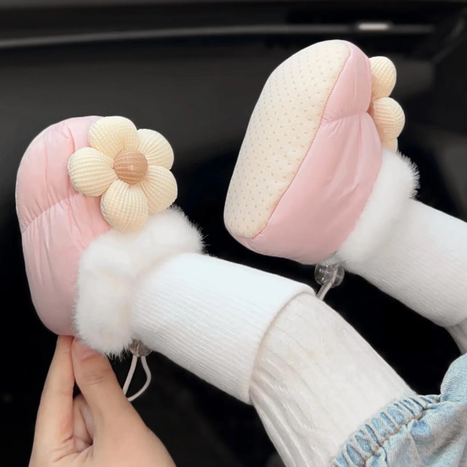 0-12months Infant Girls Booties Winter Warm 3D Flower Decor  shoes for baby girls Indoor Non-slip Bottom First Walker Shoes