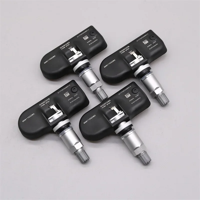 4PCS 9681102280 433 MHZ Tire Pressure Sensors For Peugeot 207 208 307 407 408 1007 2008 3008 For Citroen C4 C5 C6 C8