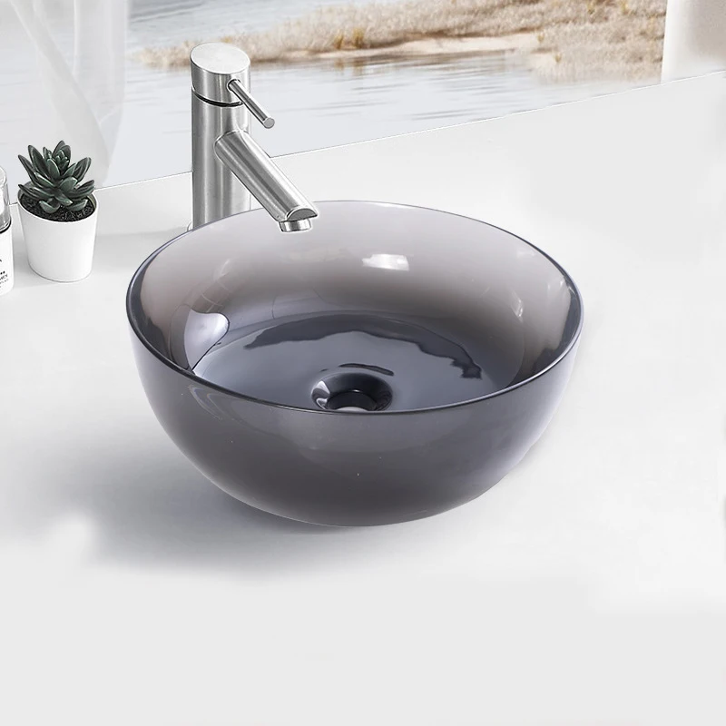 

Bathroom Colored Resin Washbasin Vanity Sink Counter Top Vessel Bowl 92022