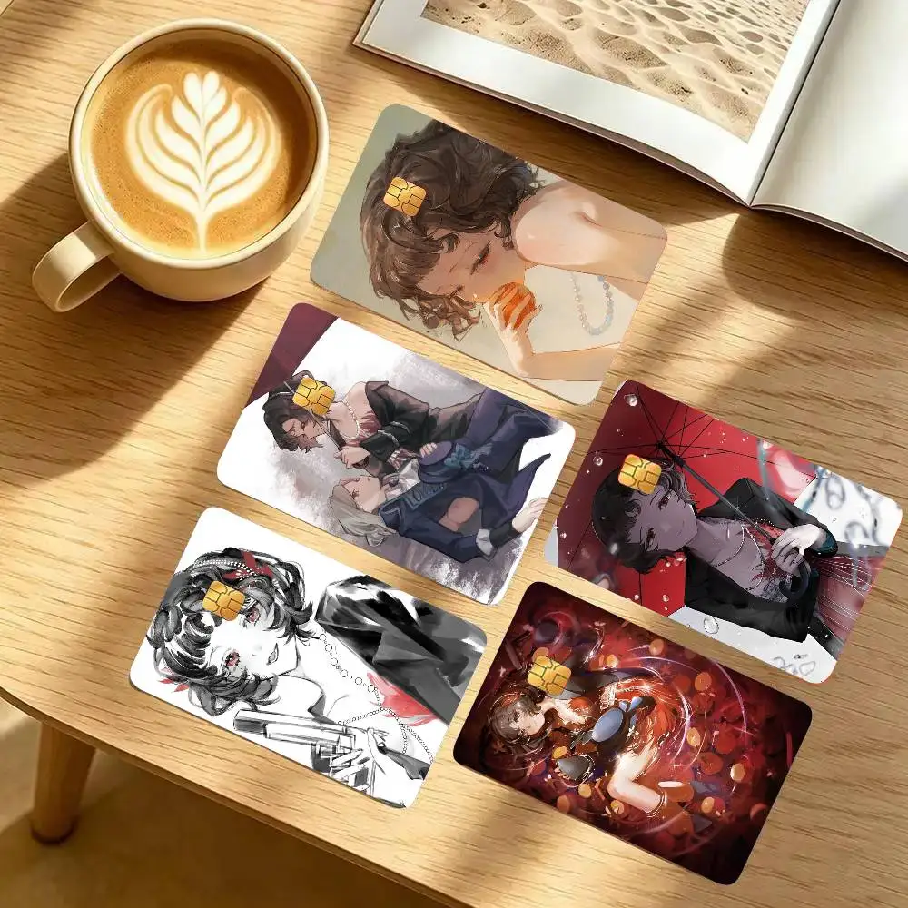 Schneider Animated Game R-Reverse 1999 Card Sticker 4Pcs Credit Card Skin Anti Scratch Bank Debit Card Decal
