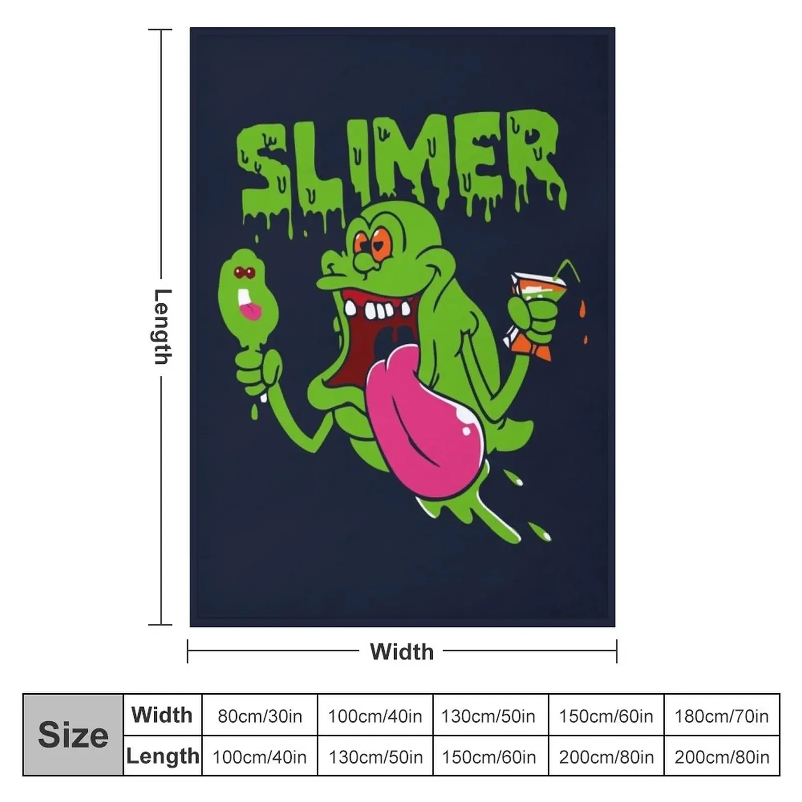 Slimer funny Throw Blanket Warm Blankets For Bed bed plaid Blankets