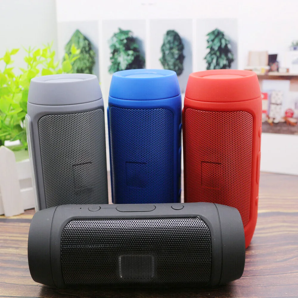 Portable Bluetooth Speaker Wireless Bass Column Waterproof Outdoor Music Speakers Support TF Card FM Radio Loudspeaker