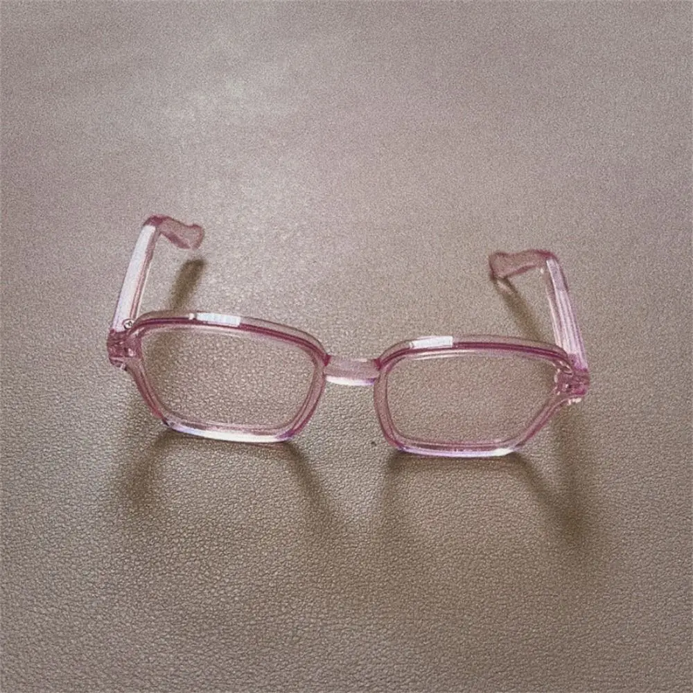 Square Frame Doll Half Frame Glasses Facial Decoration Model Mini Stuffed Doll Headset Mini Toy Lensless