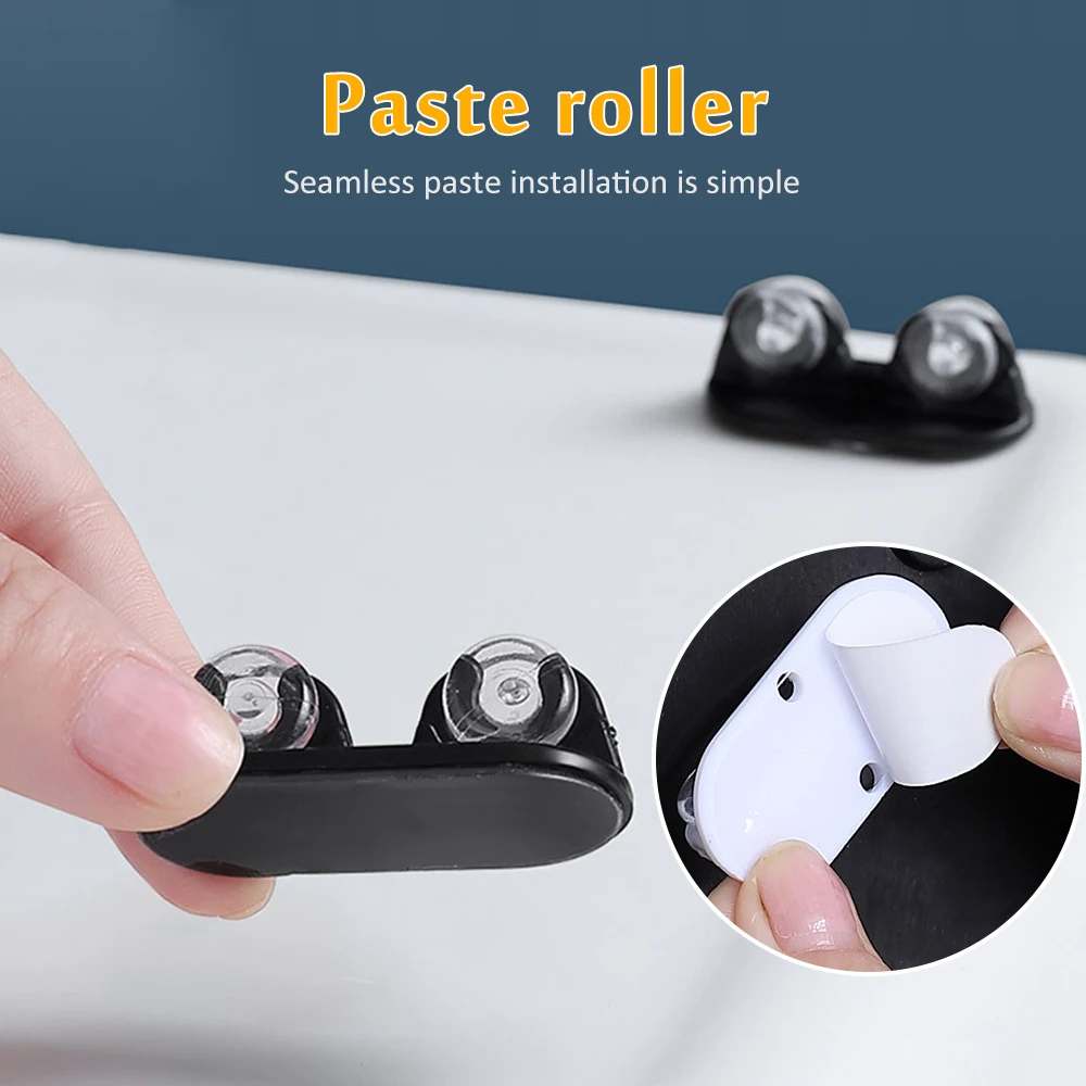 Xiaomi 8/4Pcs Paste Type Universal Pulley Adhesive Pulley Storage Box Pulley Self-adhesive Pulley Home No Noise No Scratches Box
