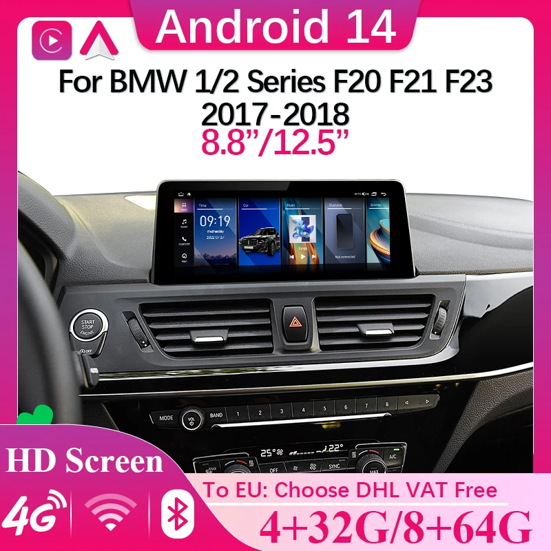 

Car Radio Carplay For BMW 1 Series F20 F21 EVO Android 14 Android Auto 8 Core Car Video Player Car Multimedia Player Navigation