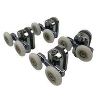 Door Roller/Wheel/Runner Home Bottom Top Shower Door Rollers/Runners Replacement Double Wheel for Shower Enclosures Cabins 2