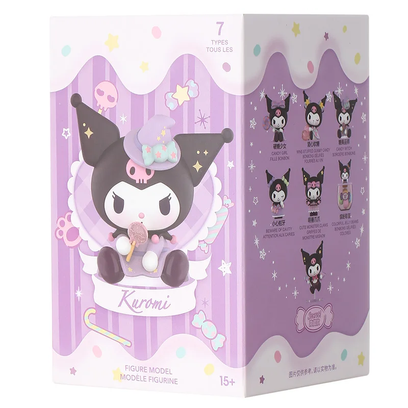 MINISO Kawaii Kuromi Blind Box Figure Toys Sanrio Figurine Model bambole da collezione per ragazza compleanno regali di natale giocattolo