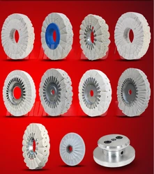 Ruota di lucidatura per lucidatura delle vie aeree in cotone nucleo in tessuto e ruota in ferro per accessori per bordatrici KDT Nanxing Shunde Homag