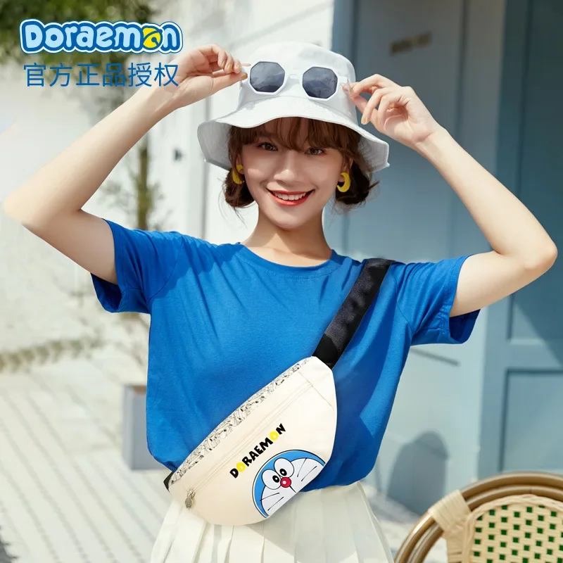 Doraemon monederos para mujer, bolso de mensajero para mujer, bolsos cruzados para mujer, riñonera, estuche de hombro, bolso de pecho deportivo para