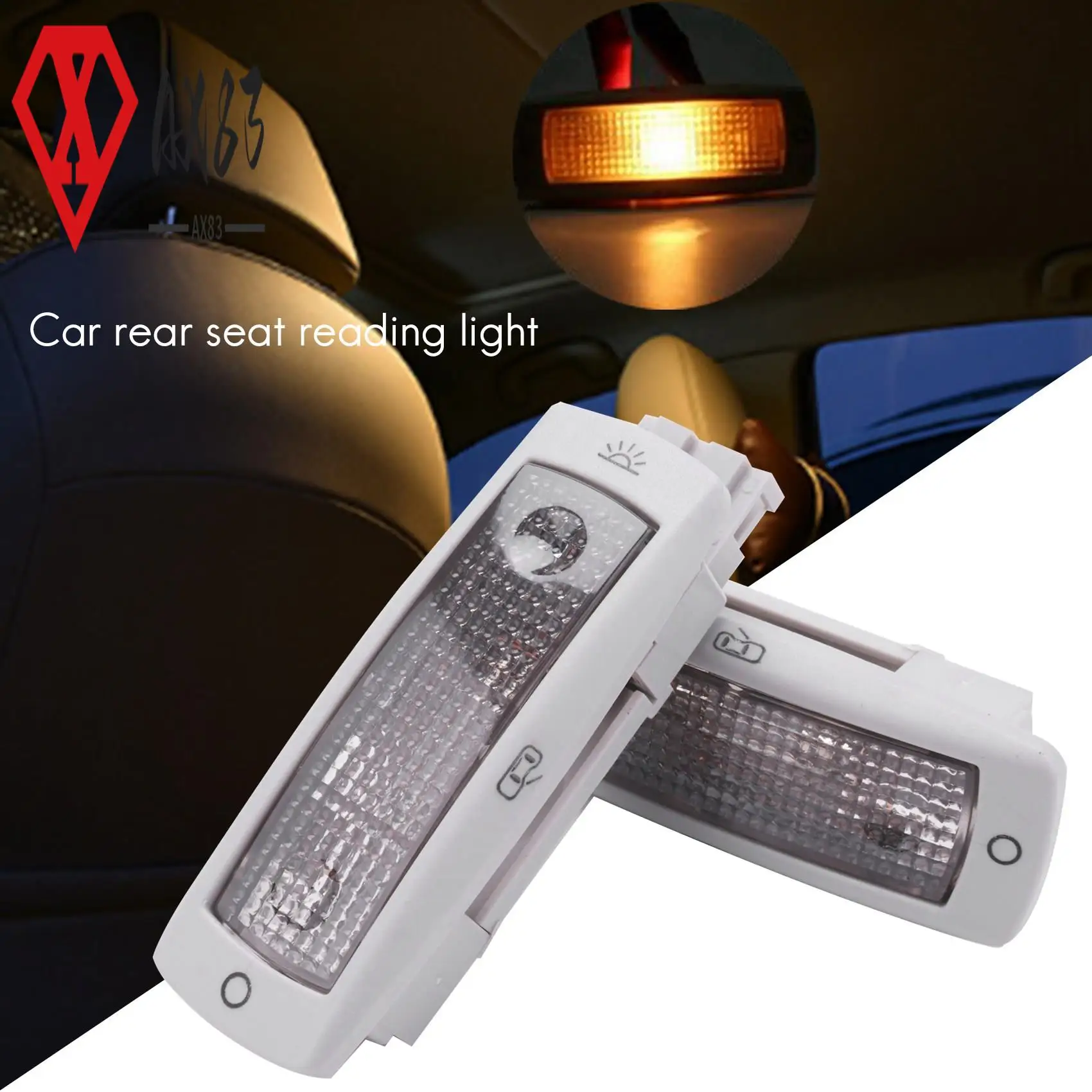 

AX83-Rear Reading Map Dome Light Ceiling Lamp 3B0947291B For Golf Passat Beetle Tiguan Caddy Skoda