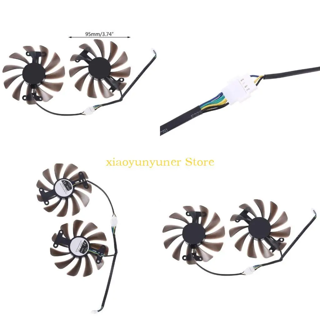 

P9JB 95mm 12V VGA Cooler Замена вентилятора для GKFA2 Galax GeForce GTX1080 1070 Графическая видеокарта DIY Охлаждение