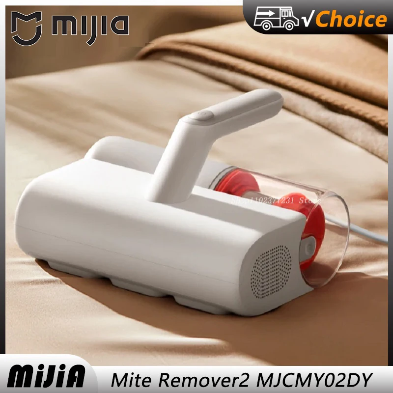 MIJIA Milbenentferner 2 für Zuhause, Bett, Steppdecke, UV-Sterilisation, Desinfektion, Staubsauger, 12 kPa Zyklonsaugkraft