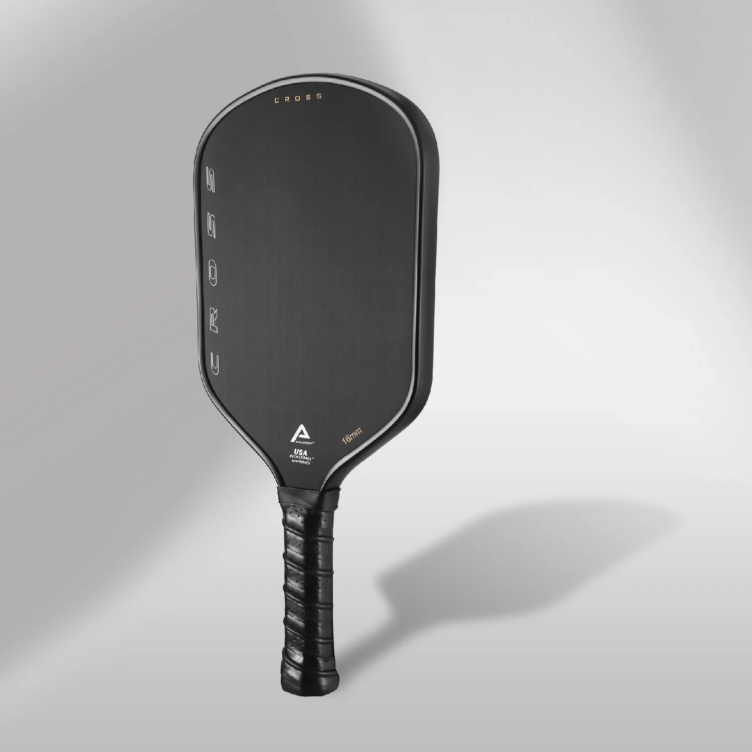 AMASPORT CROSS Pickleball Paddle Carbon Fiber USAPA Approvel Shape Textured Unibody Thermoformed Rackets with Cover Bag