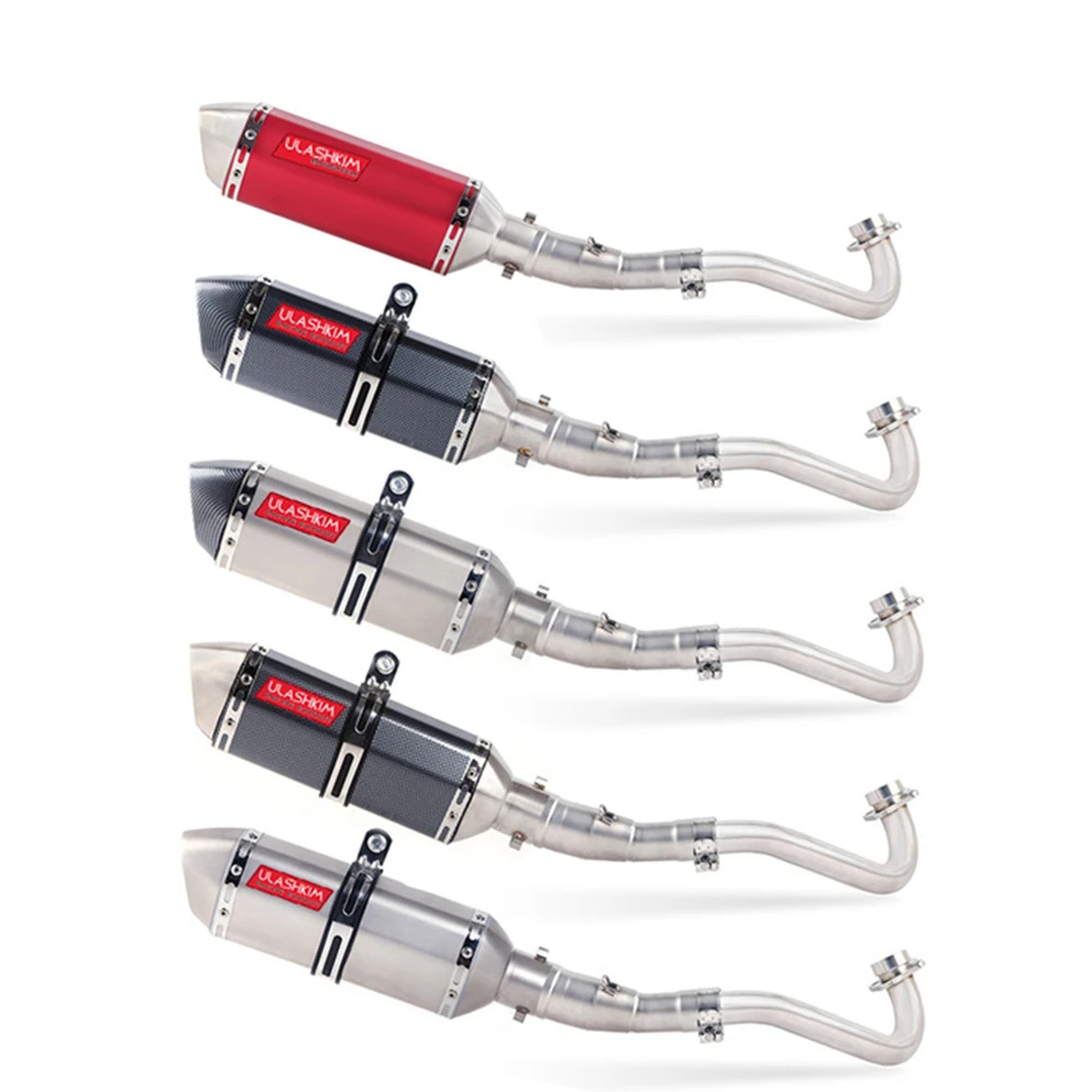 

Motorcycle Full System Exhaust Muffler Escape Middle Link Pipe Slip On For yamaha XMAX125 xmax 125 2018 to 2020 Exhaust