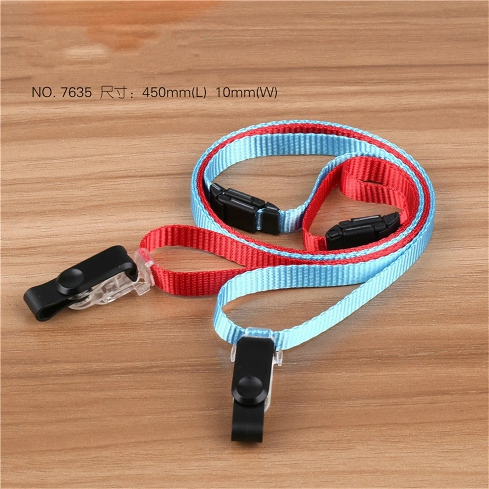 Name Card Holder Neck Straps Colorful Blank Plain Key Lanyard Badge Id Holders Rope