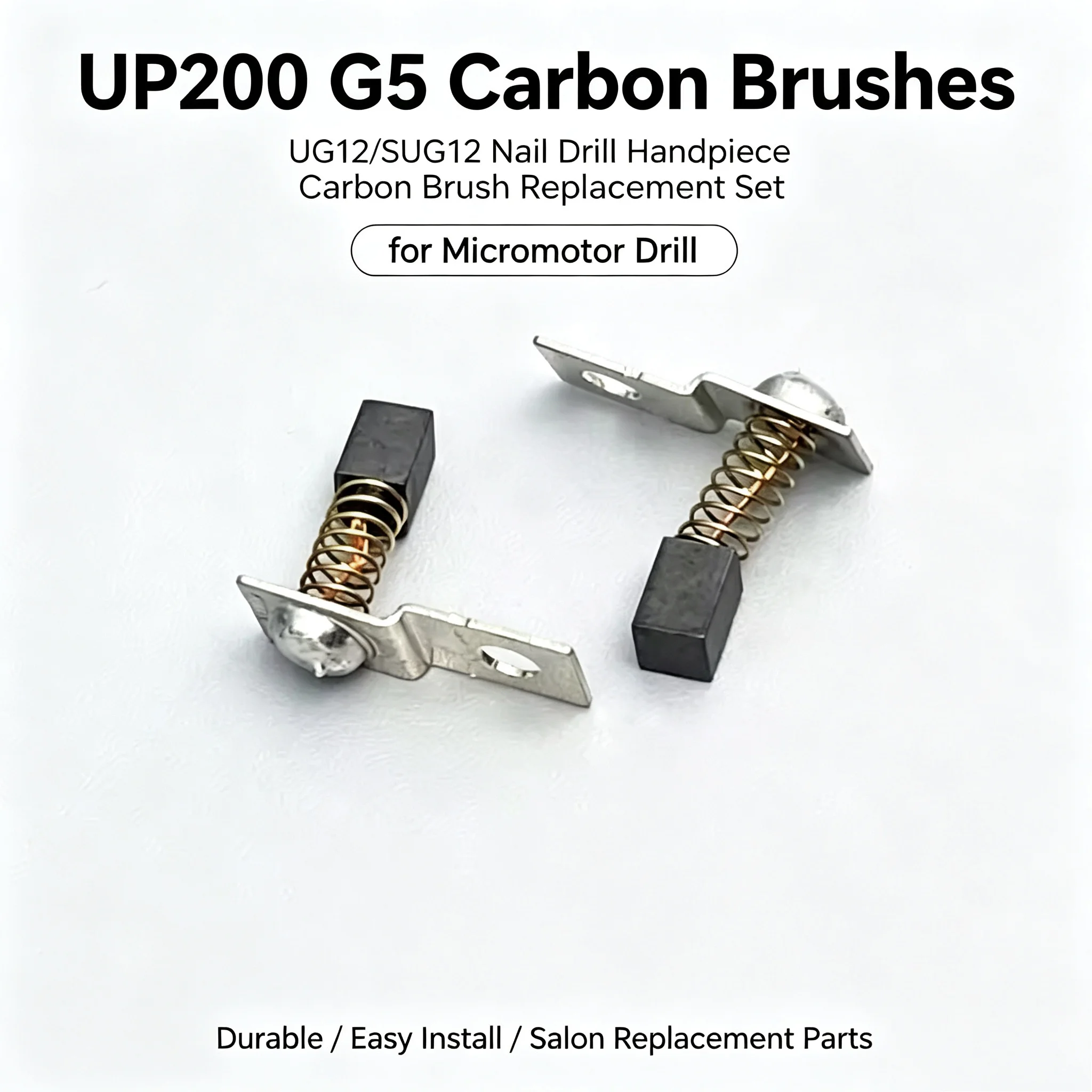 UP200 G5 Carbon Brushes UG12/SUG12 Nail Drill Handpiece Carbon Brush Replacement Set for micromotor drill