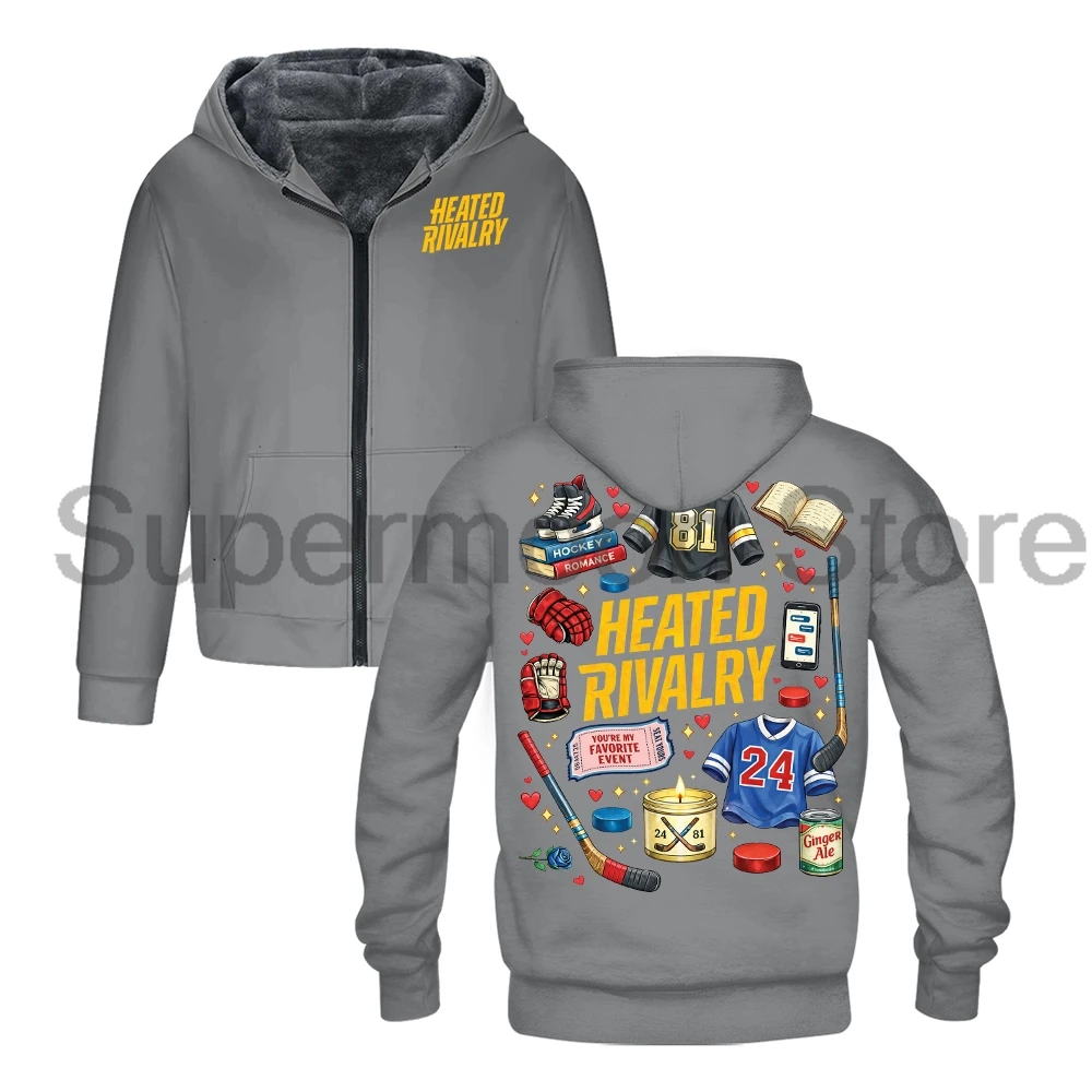 Hollander Rozanov Merch Heated Rivalry Outerwear Coat Unisex Long Sleeve Zip Up Hoodie Women Men Hooded Jacket Parkas
