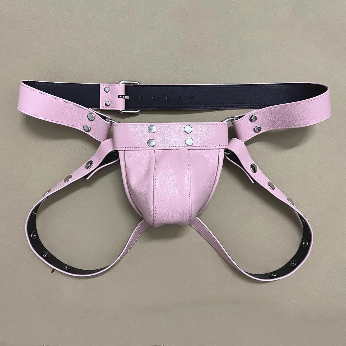 New Pink Sexy Hot super hot Harness Mens Gay fetish Leather Suspensorios sexual hombre cosplay Erotic lingerie Mujer sin sensura