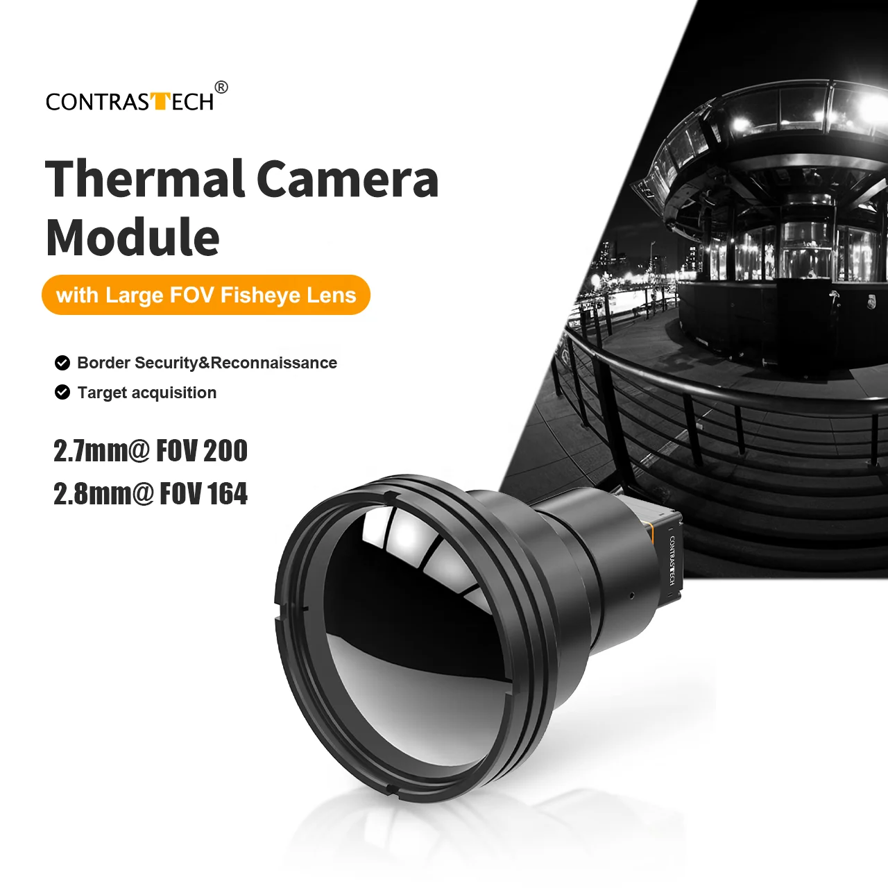 Compact 640x512 Long Distance 5x Continuous Zoom 14-75mm Thermal LWIR  Camera Module for Gimbal Integration CZ 14-75